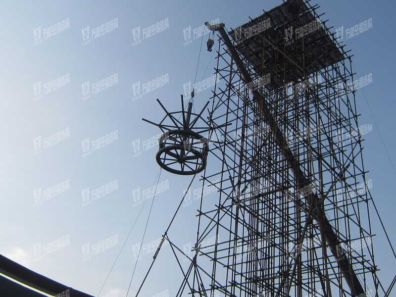 天華鄉村大舞臺異型鋼結構項目