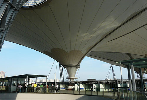 世界規模最大PTFE連續張拉索膜結構雕塑