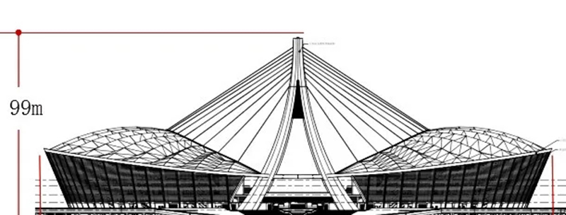 援建柬埔寨體育場 索網張拉圓滿完成