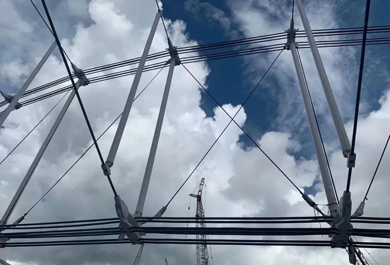 CFRP碳纖維索在空間結構中首次成功應用
