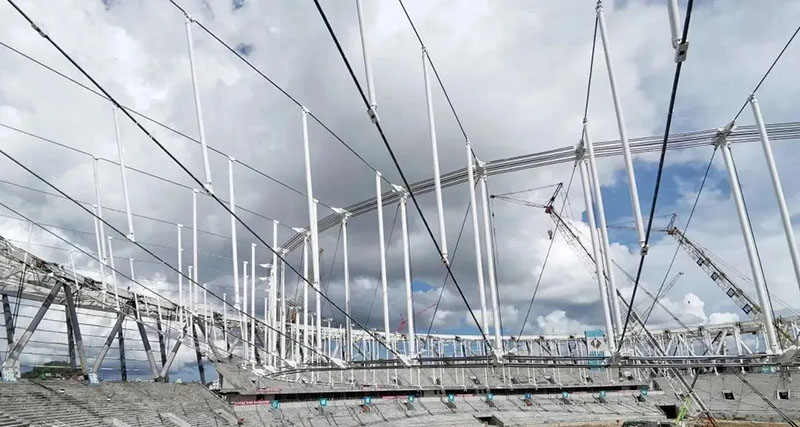 CFRP碳纖維索在空間結構中首次成功應用