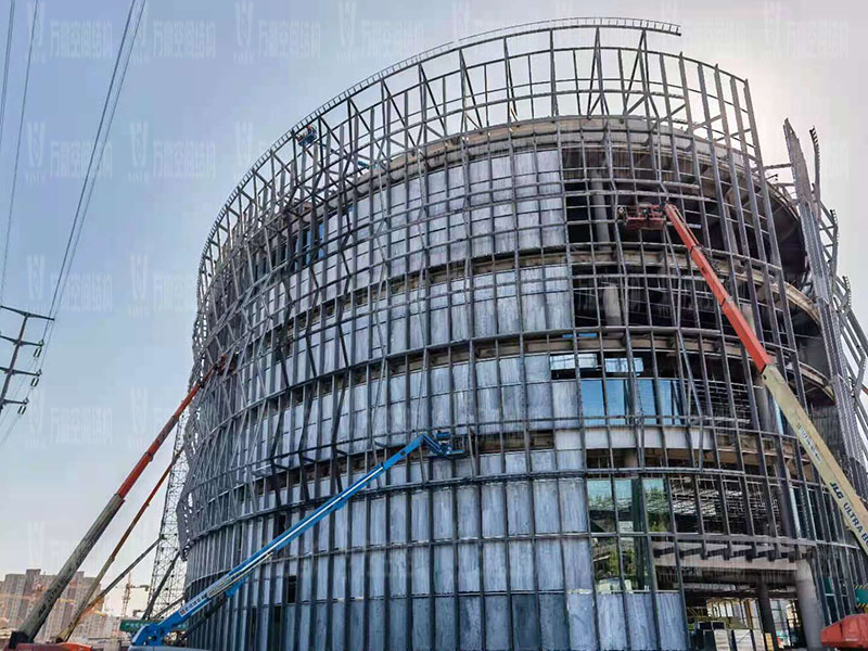 紹興國際會展中心一期B區會議中心 PTFE外立面網格膜工程竣工