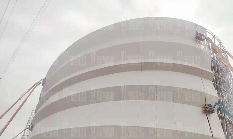 紹興國際會展中心一期B區會議中心 PTFE外立面網格膜工程竣工