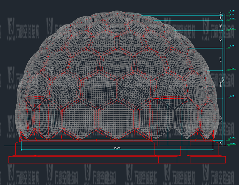 無線創智城市功能空間業態優化五星集市鋼膜結構工程完工