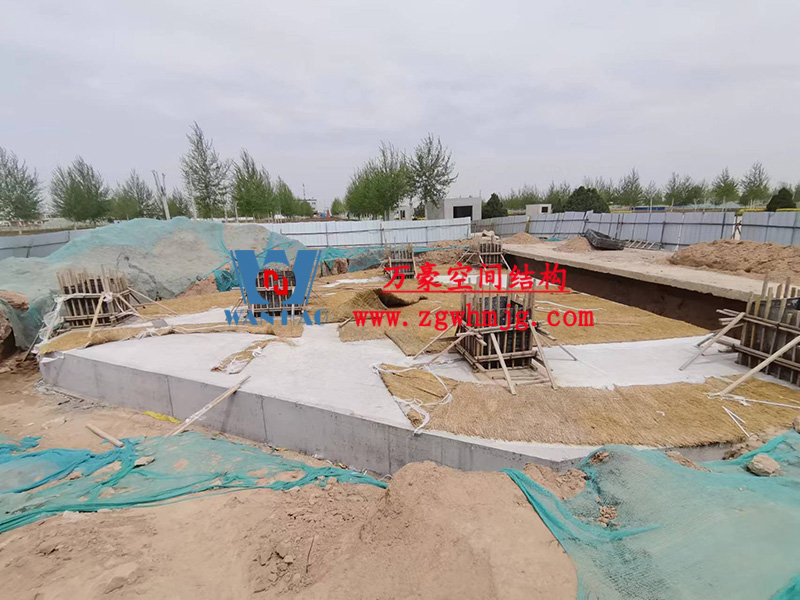 陜西定邊馬蓮灘沙漠公園鋼膜結構工程