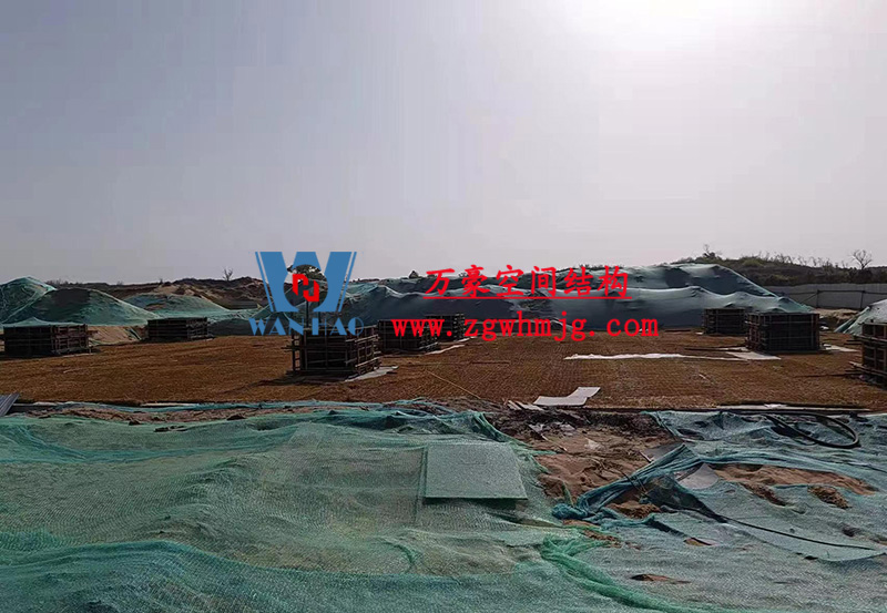 陜西定邊馬蓮灘沙漠公園鋼膜結構工程