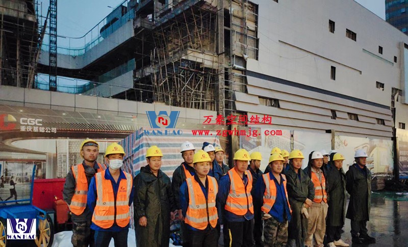 明宇廣場6號地塊商業(萬達廣場)改造項目鋼膜結構ETFE蓋頂天幕工程開始施工 明宇廣場6號地塊商業(萬達廣場)改造項目鋼膜結構ETFE蓋頂天幕工程開始施工