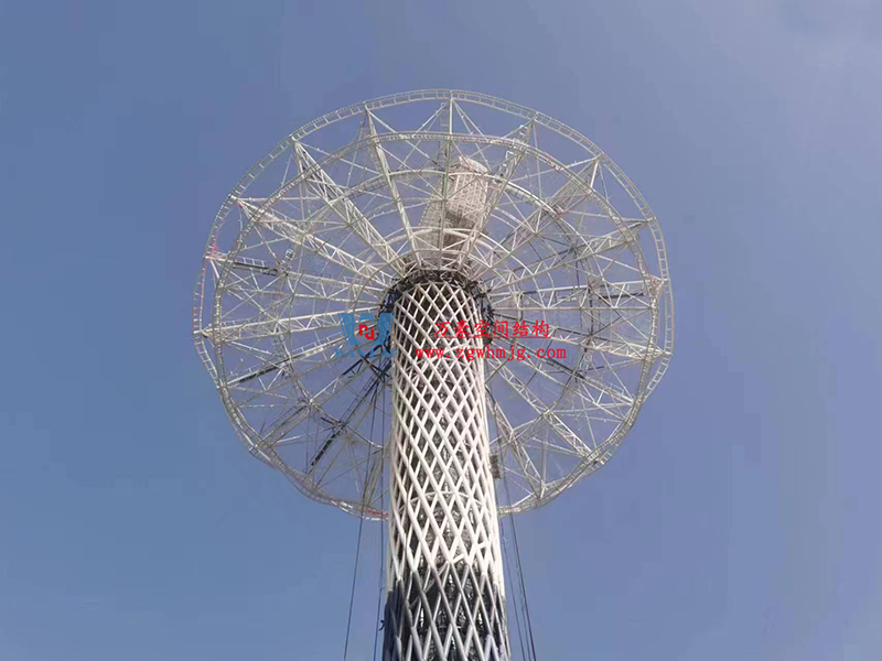 I TOWER-芭蕾舞者裙擺提升安裝階段完美收官！