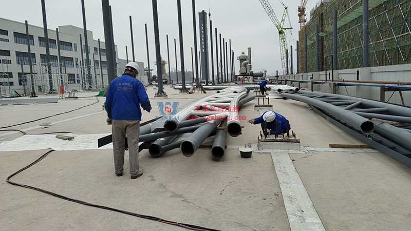 浙江真愛毯業科技有限公司廠房三屋面鋼結構工程