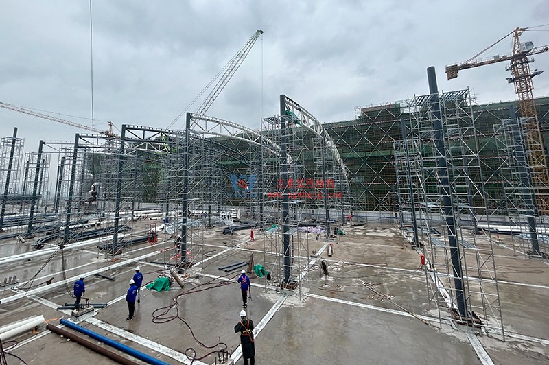 浙江真愛毯業科技有限公司廠房三屋面鋼結構工程