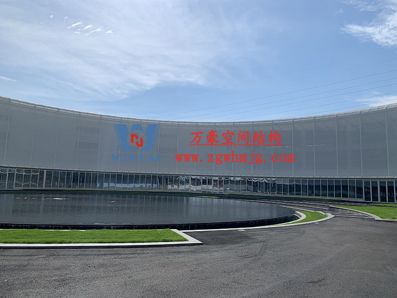 寧波益富樂公司新廠房外立面PTFE網格膜結構工程