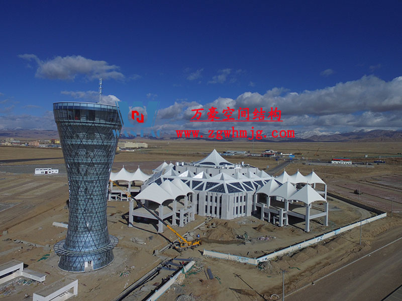 青海茶卡鹽湖天空之境集散中心鋼膜結構項目
