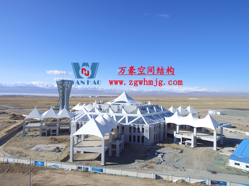 青海茶卡鹽湖天空之境集散中心鋼膜結構項目