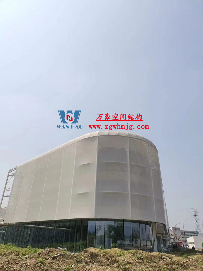 寧波益富樂公司新廠房外立面PTFE網格膜結構工程