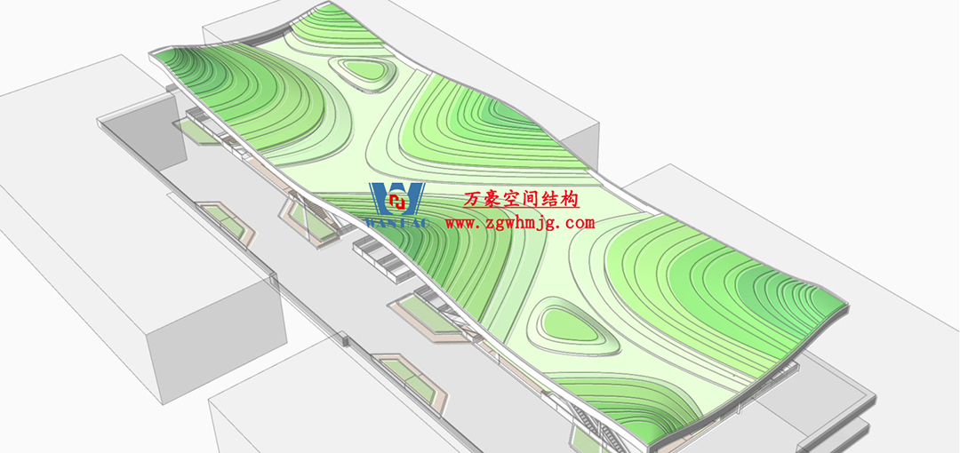 博多森谷項目中庭etfe膜結構工程