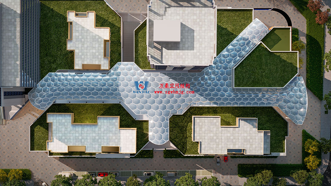 賦含夢幻色彩的商業街膜結構天幕，即將閃亮登場！