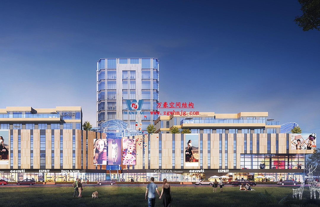 賦含夢幻色彩的商業街膜結構天幕，即將閃亮登場！