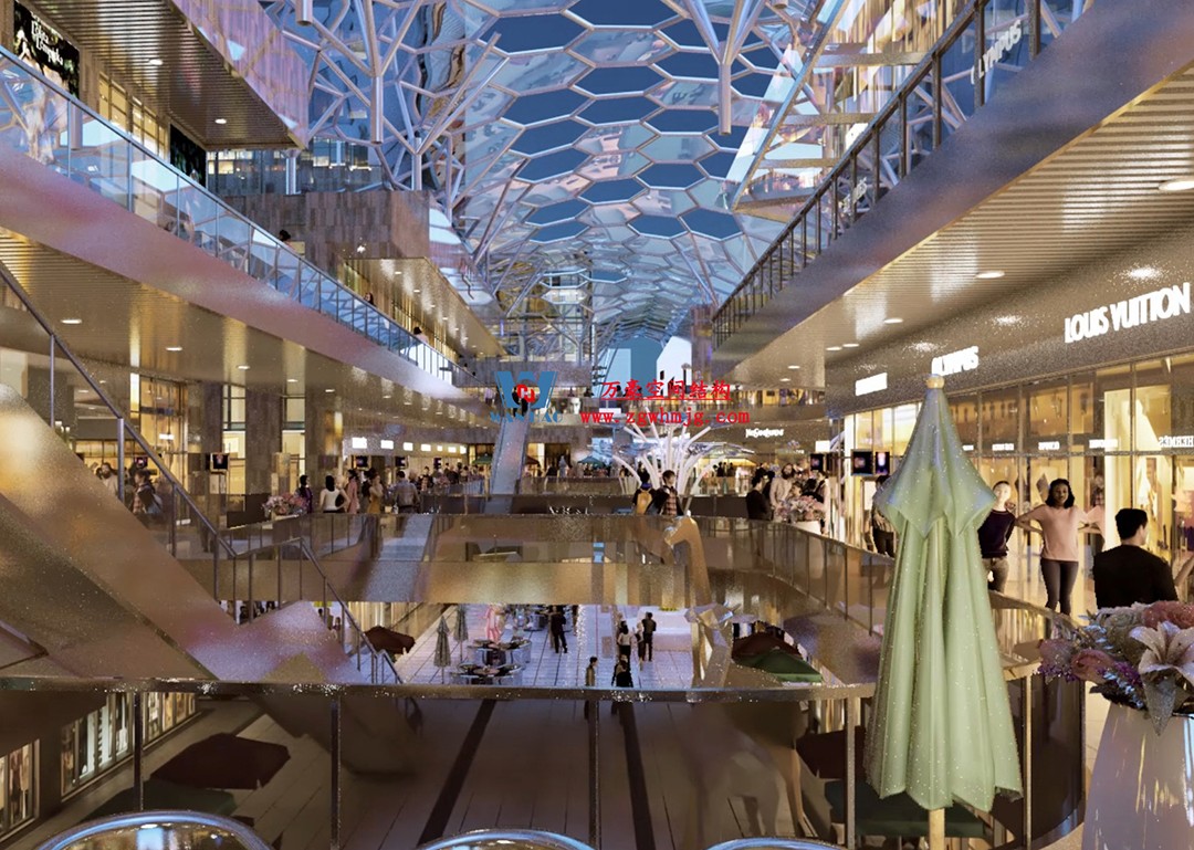 賦含夢幻色彩的商業街膜結構天幕，即將閃亮登場！