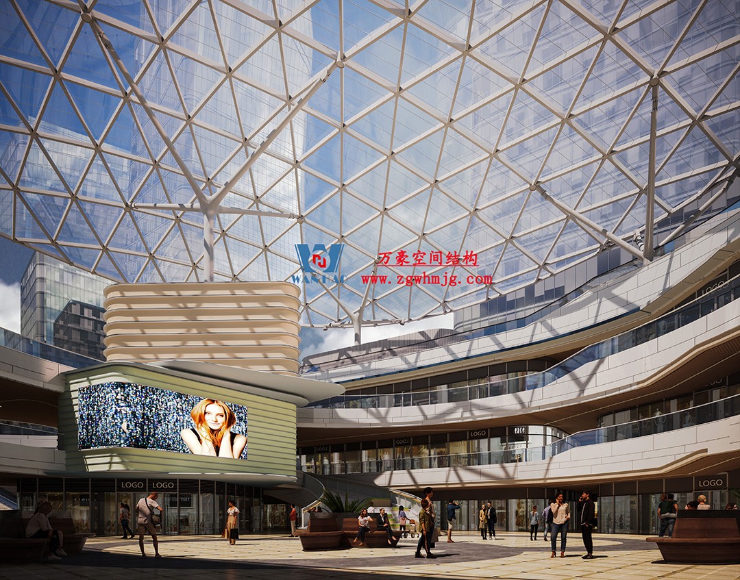 組合型創(chuàng)意消費空間|紹興華發(fā)金融活力城ETFE膜結(jié)構商業(yè)天幕