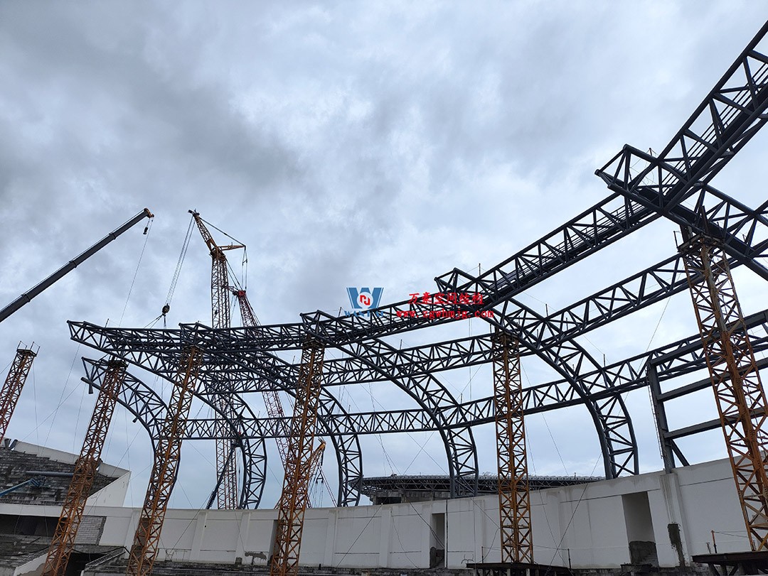 瑞麗國際文體中心建設(shè)項(xiàng)目體育場屋面膜結(jié)構(gòu)工程