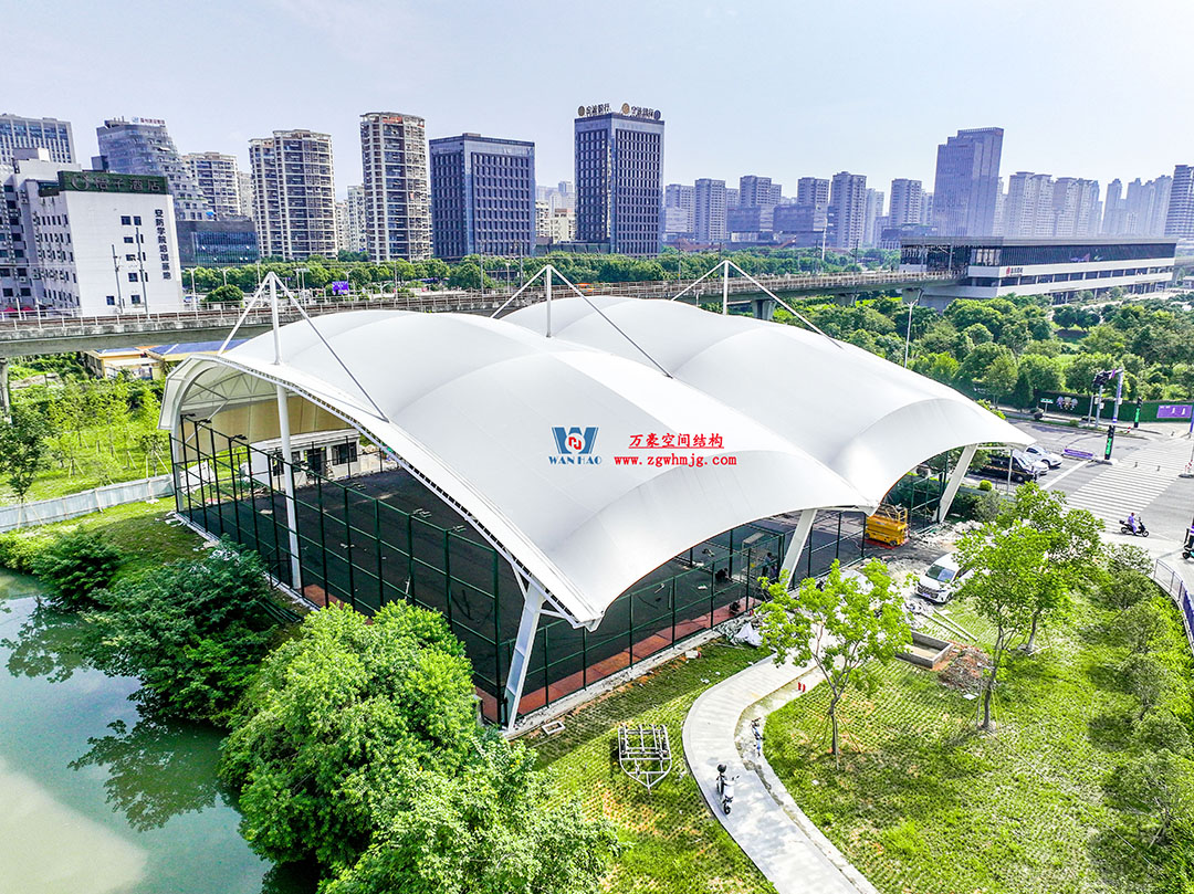 澳大利亞希望島網球中心PTFE膜屋面全面施工