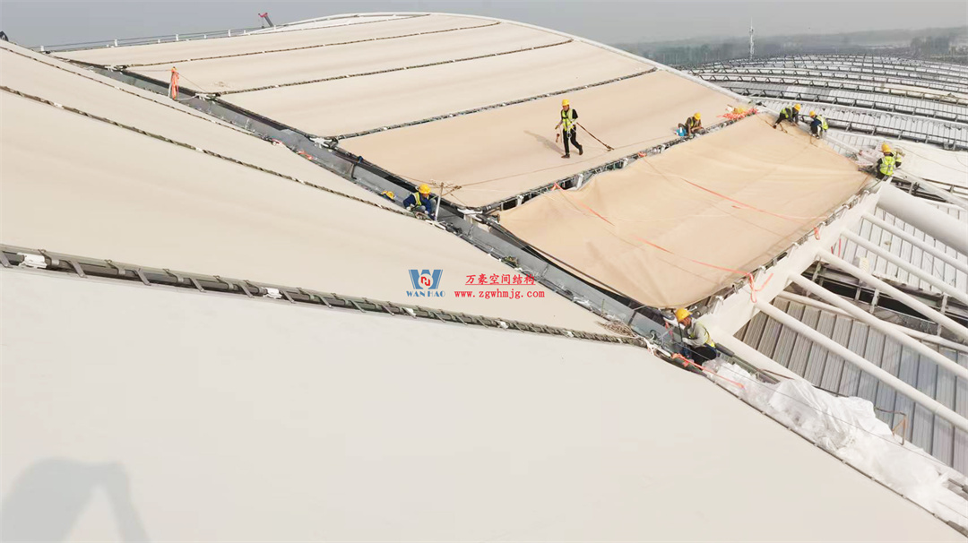 千帆競發(fā)勢如虹｜中原國際會展中心膜結(jié)構(gòu)天幕攻堅實(shí)錄，擎起中原會展新地標(biāo)！
