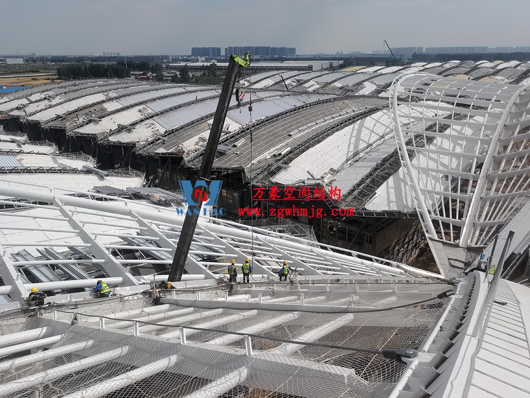 鄭州中原高鐵港數字展貿城ETFE膜結構 PTFE膜結構項目