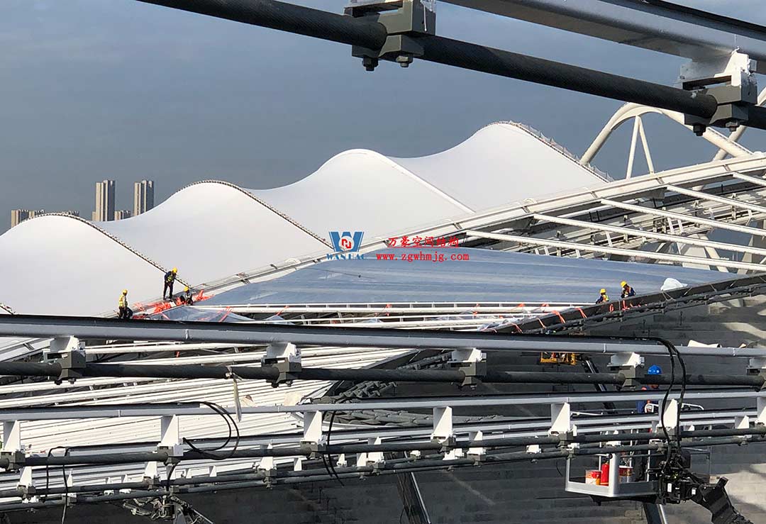 太湖之畔，華燈初上|無錫奧體中心施工加速