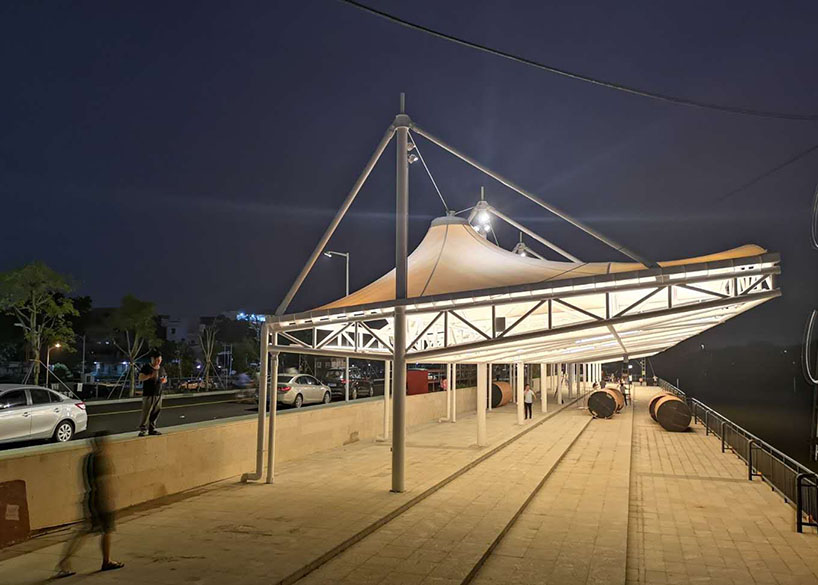 龍舟廣場水上比賽看臺(tái)PTFE膜結(jié)構(gòu)項(xiàng)目