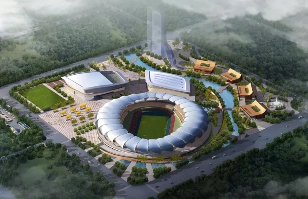 瑞麗國(guó)際文體中心緊鑼密鼓施工中，“盛世之花”即將綻放