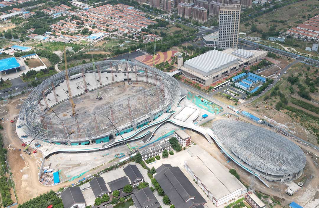 山東蓬萊體育場鋼結構工程