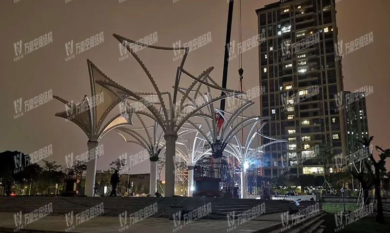 東莞市東江西岸景觀膜結構項目