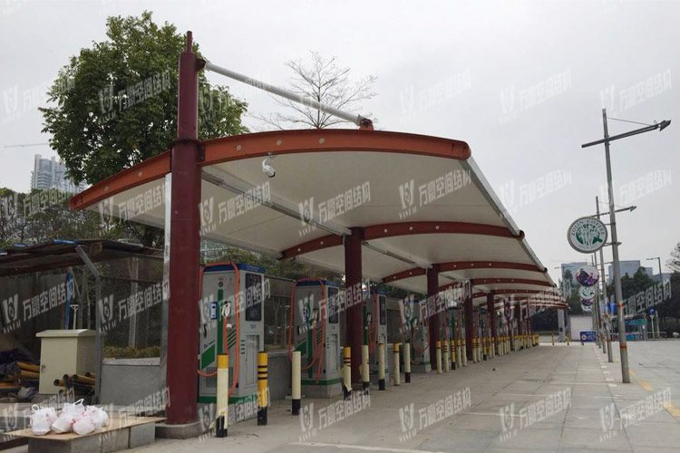 充電樁膜結構車棚有什么特點?為何如此受歡迎? 充電樁膜結構車棚有什么特點?為何如此受歡迎?